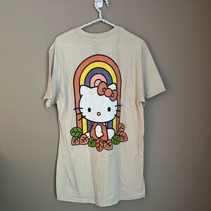 Men's HELLO KITTY Rainbow T-Shirt Sanrio
WOMENS Unisex Tee Khaki Streetwear